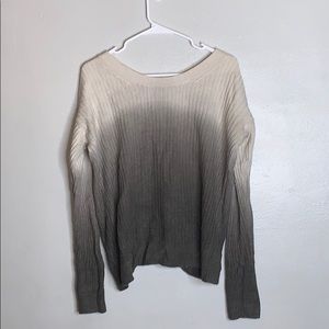 Gray/ White Ombré sweater.